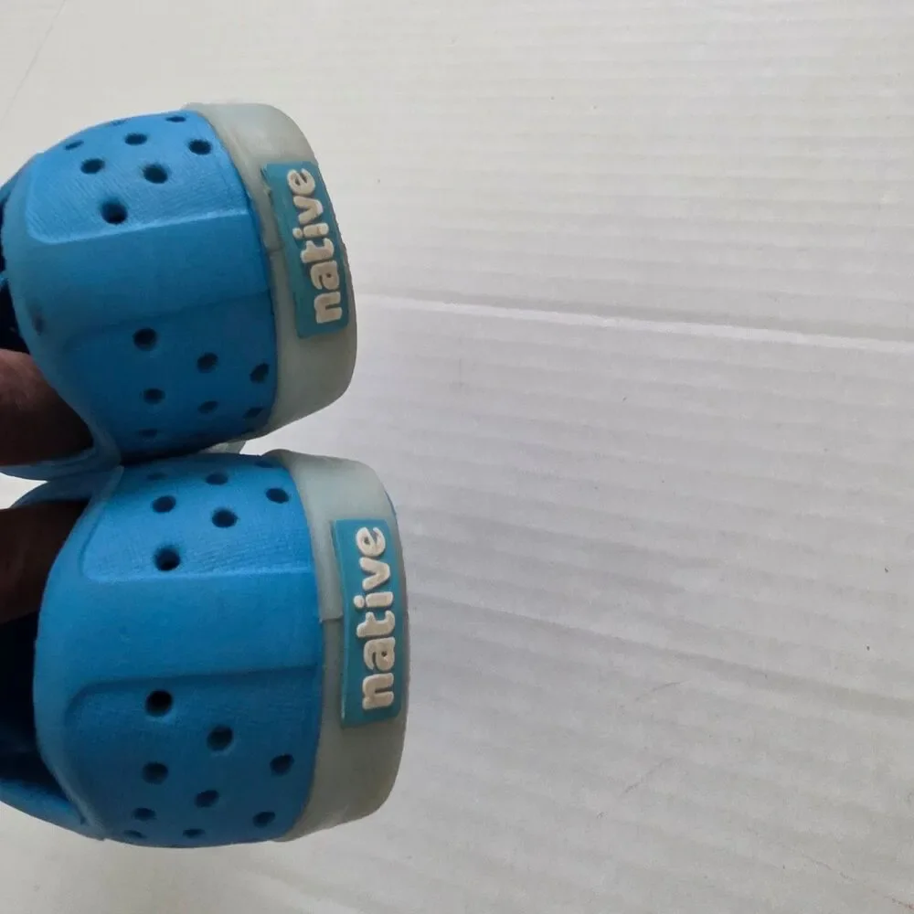 Native Jefferson Slip On Kids Water Shoes Blue Size C6 Lightweight Comfortable